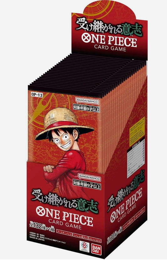 ONE PIECE Card Game Carrying on His Will OP-13 1 Box Japan BX1 Sealed