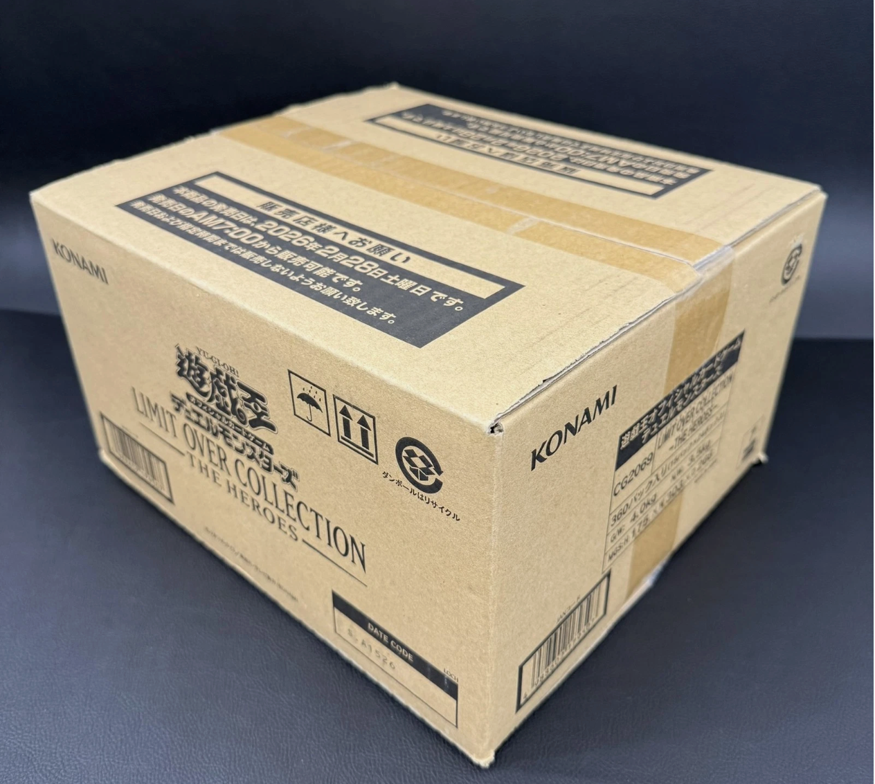 Yu-Gi-Oh! Limit Over Collection THE HEROES 1 Case 24 Box New Sealed Japanese