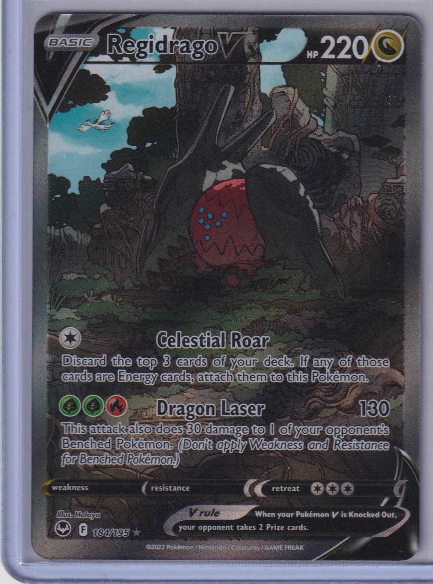 Regidrago V (Alternate Full Art) #184/195 SWSH12: Silver Tempest Pokemon