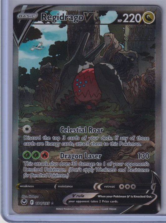 Regidrago V (Alternate Full Art) #184/195 SWSH12: Silver Tempest Pokemon