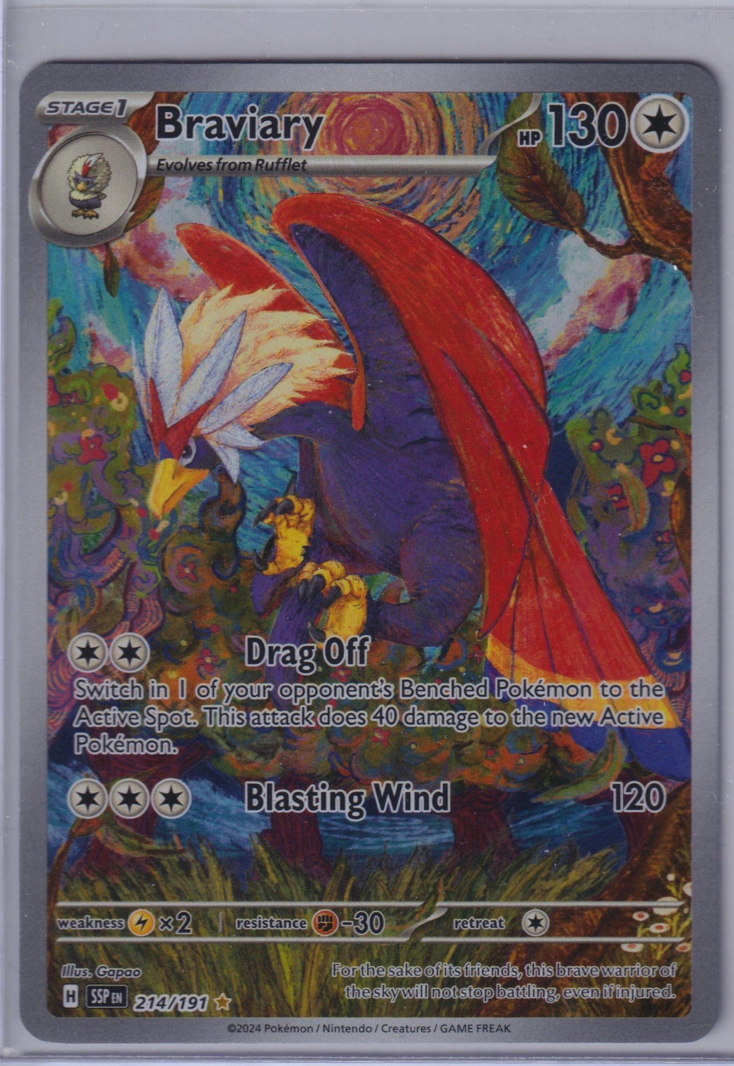 Braviary #214/191 SV08: Surging Sparks Pokemon