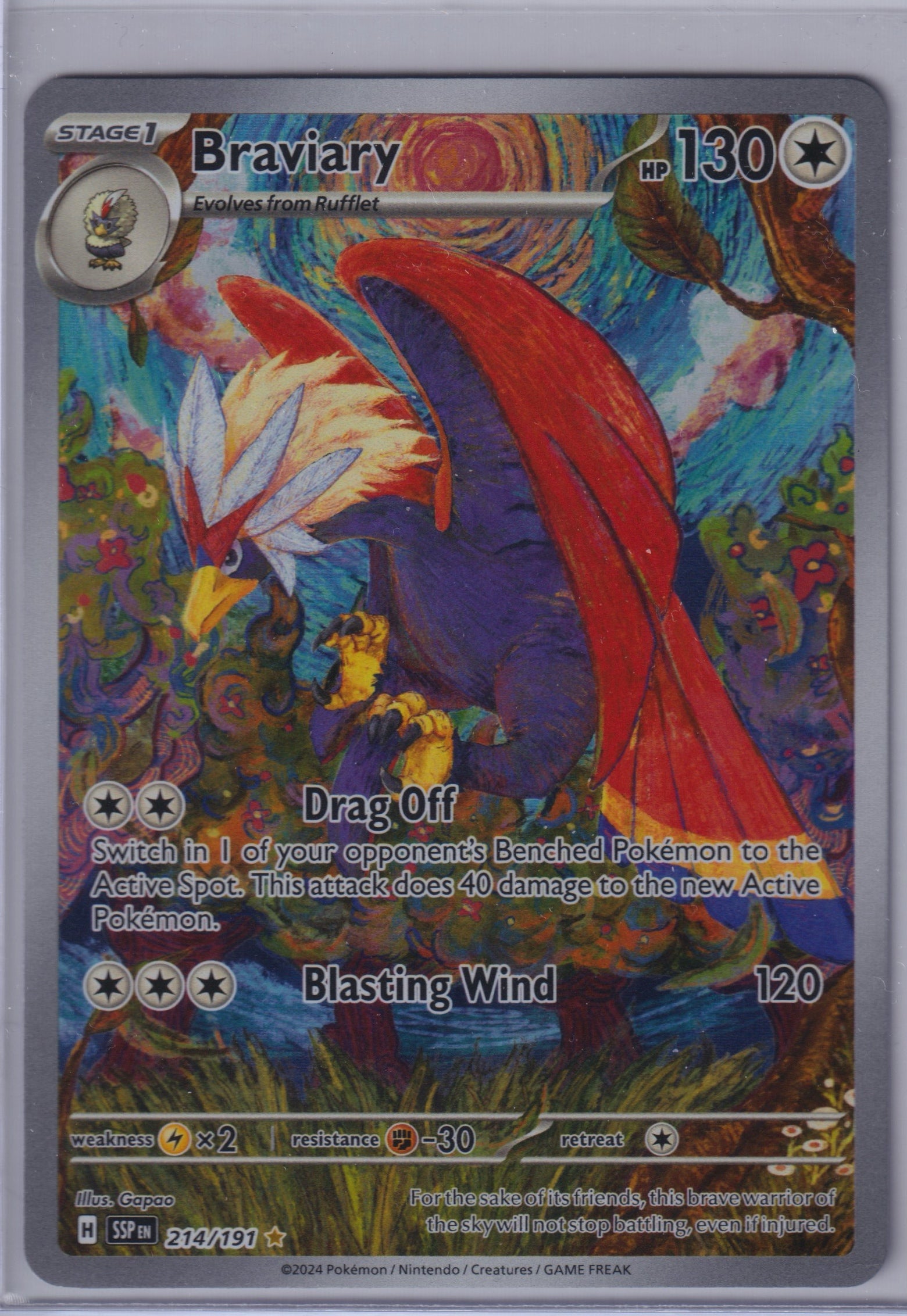 Braviary #214/191 SV08: Surging Sparks Pokemon