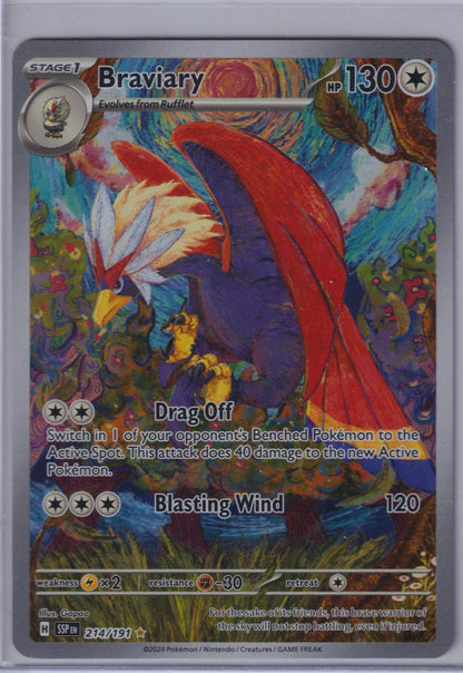 Braviary #214/191 SV08: Surging Sparks Pokemon