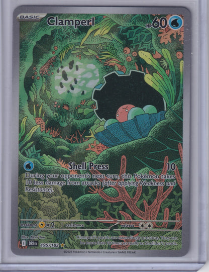 Clamperl #195/182 SV10: Destined Rivals Pokemon