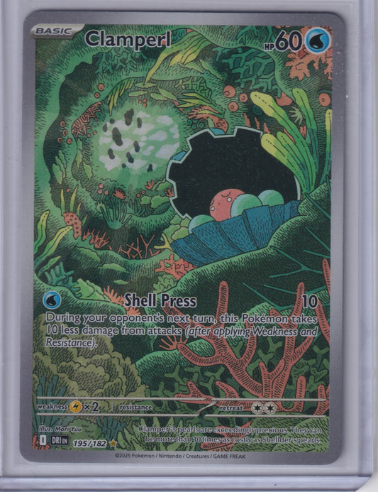 Clamperl #195/182 SV10: Destined Rivals Pokemon