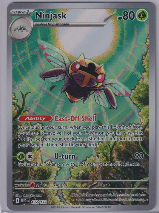 Ninjask #137/132 ME01: Mega Evolution Pokemon