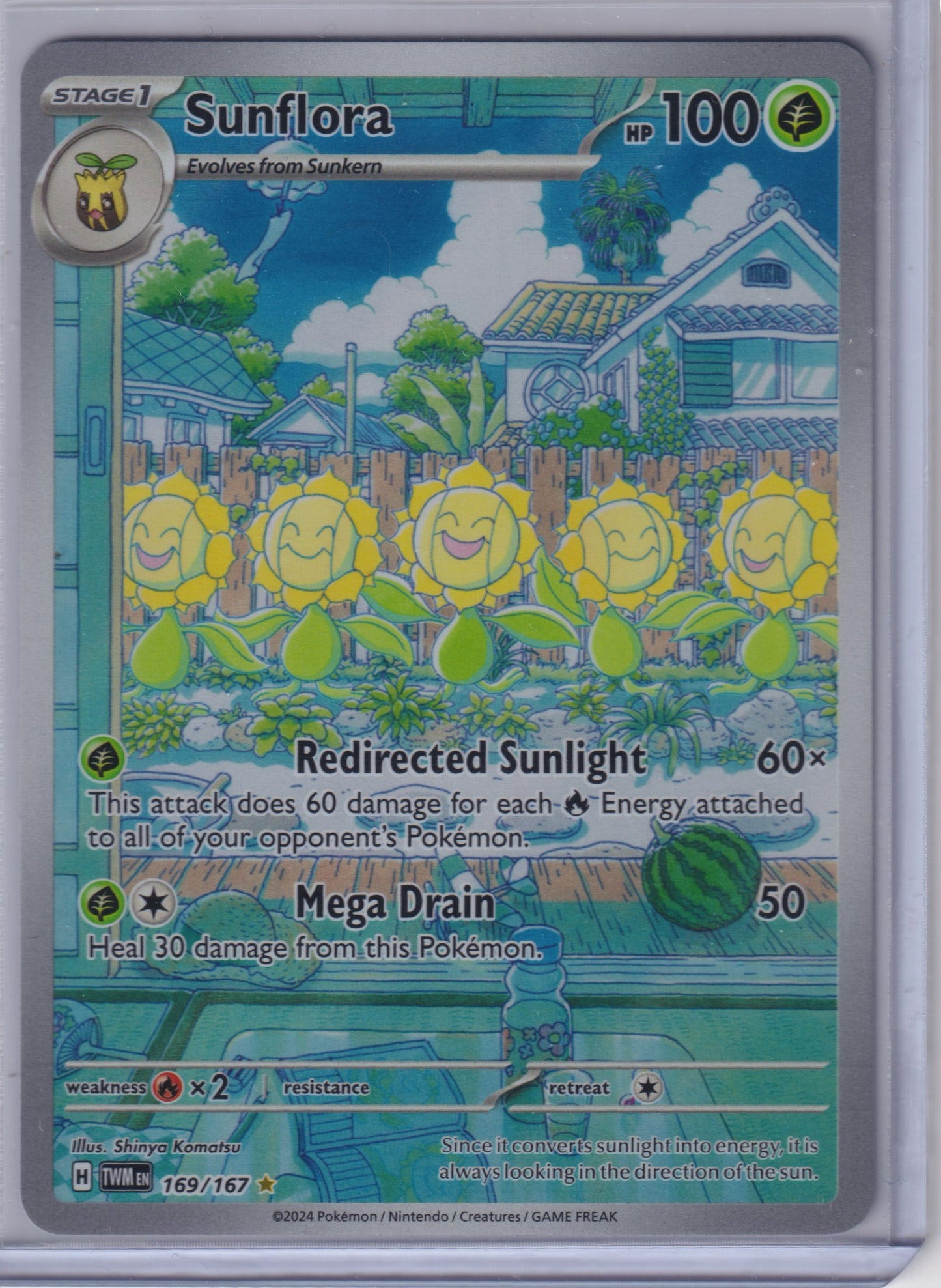 Sunflora #169/167 SV06: Twilight Masquerade Pokemon