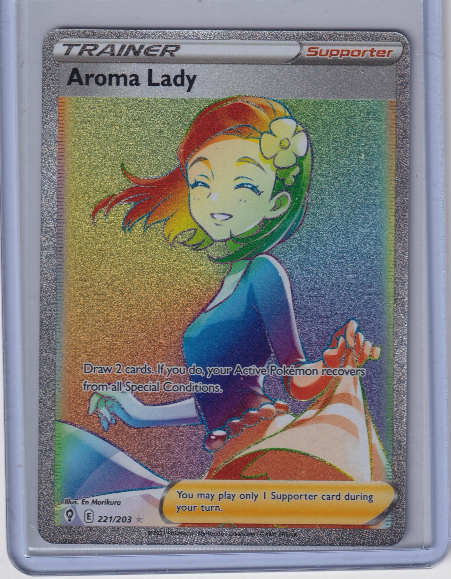 Aroma Lady (Secret) #221/203 SWSH07: Evolving Skies Pokemon