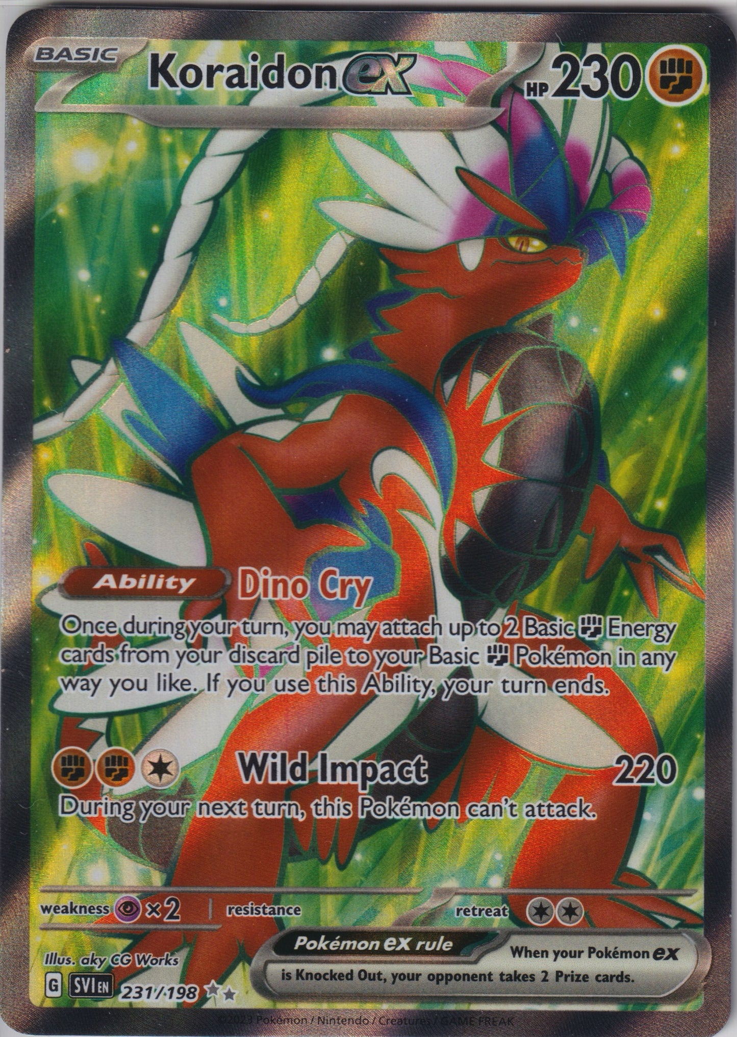 Koraidon ex #231/198 SV01: Scarlet & Violet Base Set Pokemon