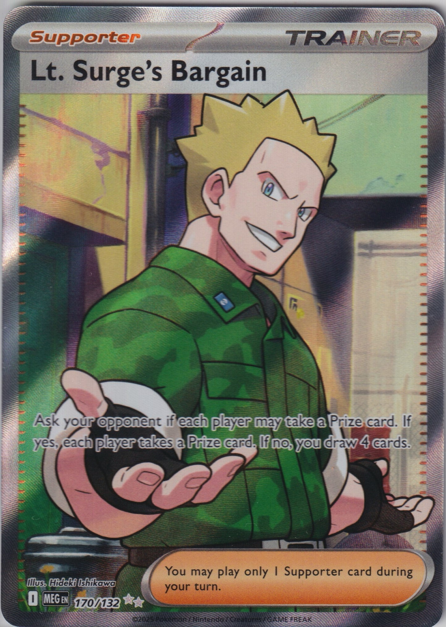 Lt. Surge's Bargain #170/132 ME01: Mega Evolution Pokemon