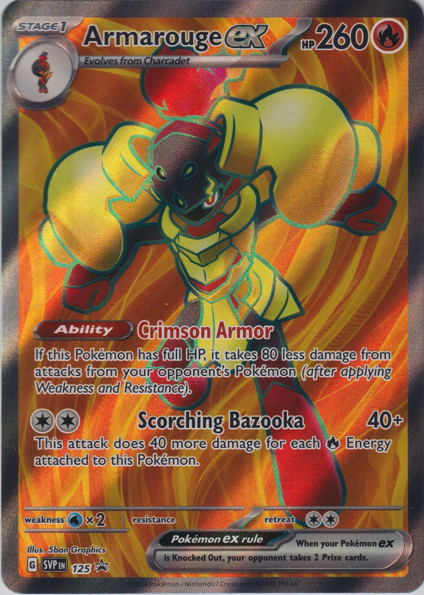 Armarouge ex #125 SV: Scarlet & Violet Promo Cards Pokemon