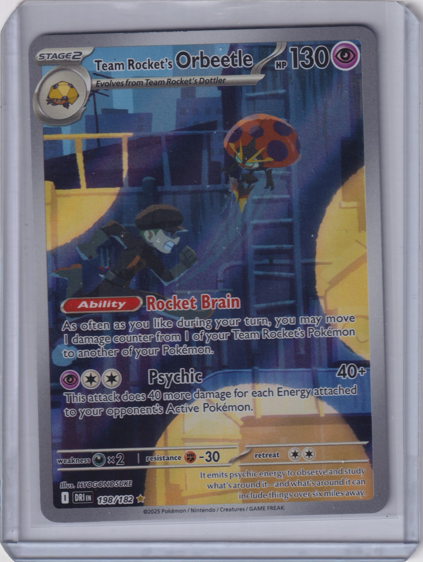 Team Rocket's Orbeetle #198/182 SV10: Destined Rivals Pokemon