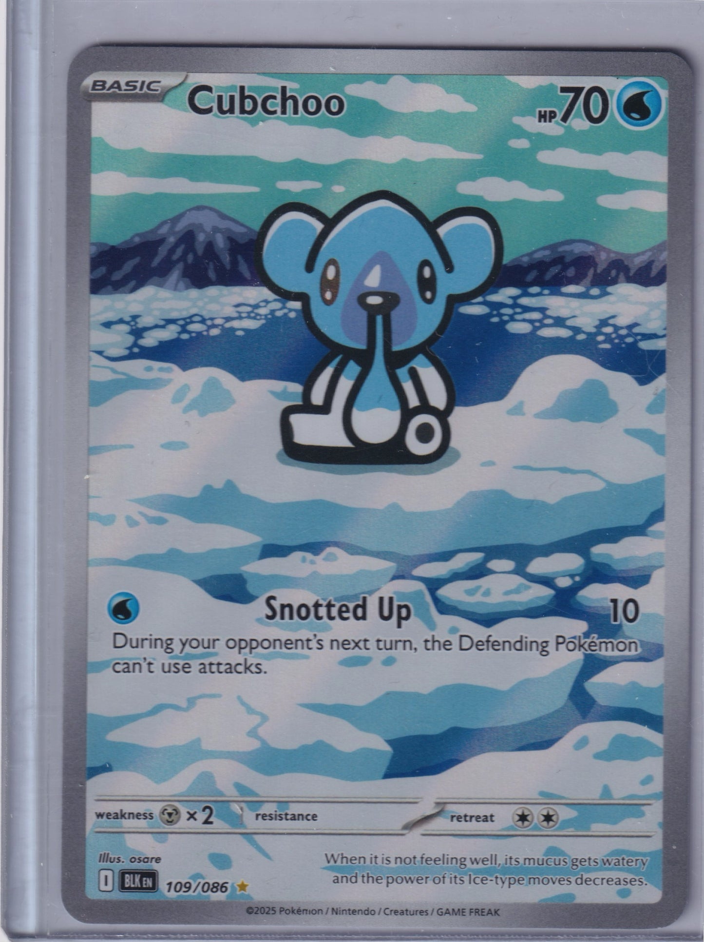 Cubchoo #109/086 SV: Black Bolt Pokemon