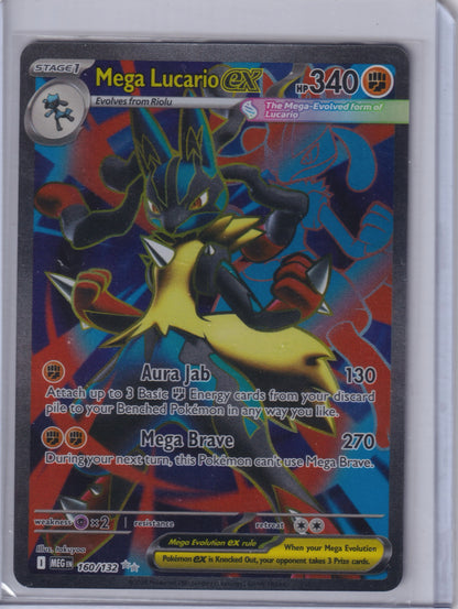 Mega Lucario ex #160/132 ME01: Mega Evolution Pokemon