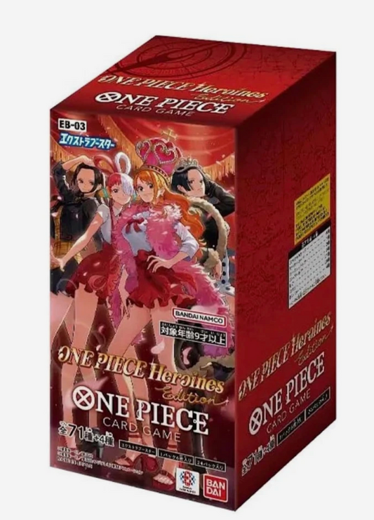 One Piece Extra Booster Heroines Edition Japanese EB-03 Booster Box TCG Sealed