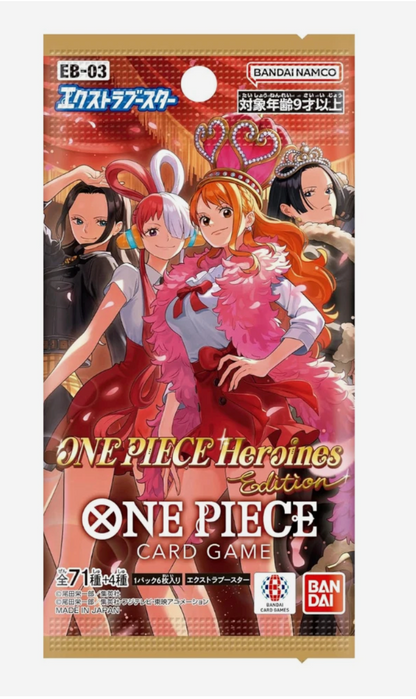 One Piece Extra Booster Heroines Edition Japanese EB-03 Booster Box TCG Sealed
