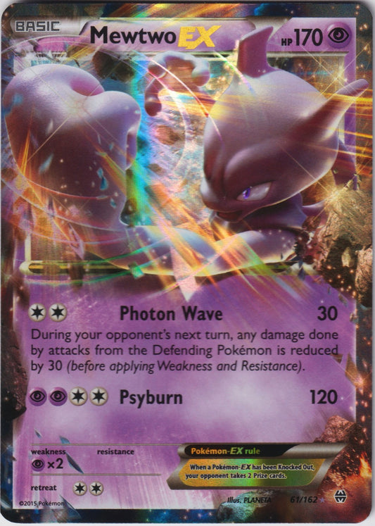 Mewtwo EX (61) 61/162 XY BREAKthrough Pokemon TCG English Card NM