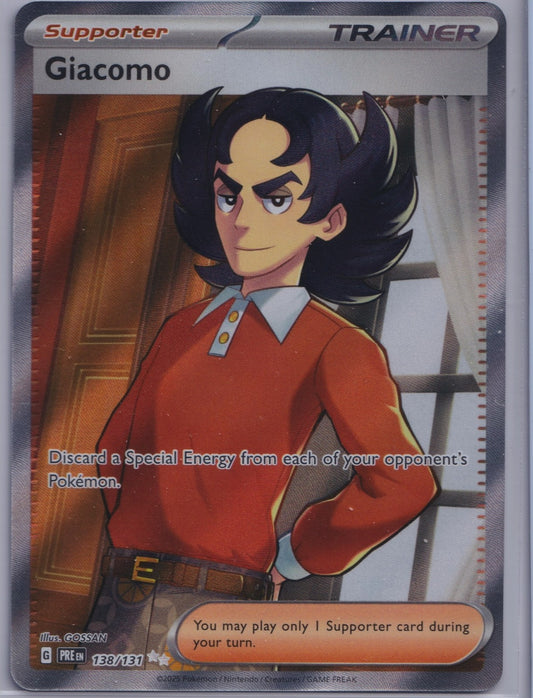 Giacomo 138/131 UR SV Prismatic Evolutions Pokemon TCG English Card NM