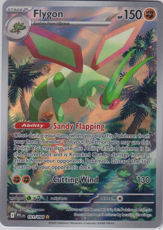 Flygon 101/094 IR ME02 Phantasmal Flames Pokemon TCG English Card NM