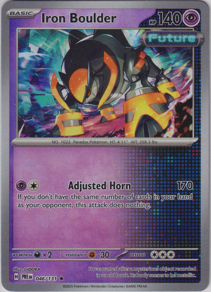 Iron Boulder 046/131 SV Prismatic Evolutions Pokemon TCG English Card NM