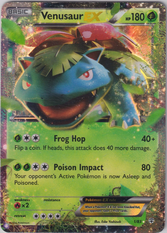 Venusaur EX 1/83 Generations Pokemon TCG English Card NM