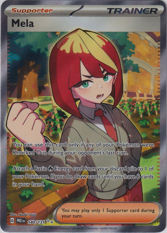 Mela 140/131 UR SV Prismatic Evolutions Pokemon TCG English Card NM