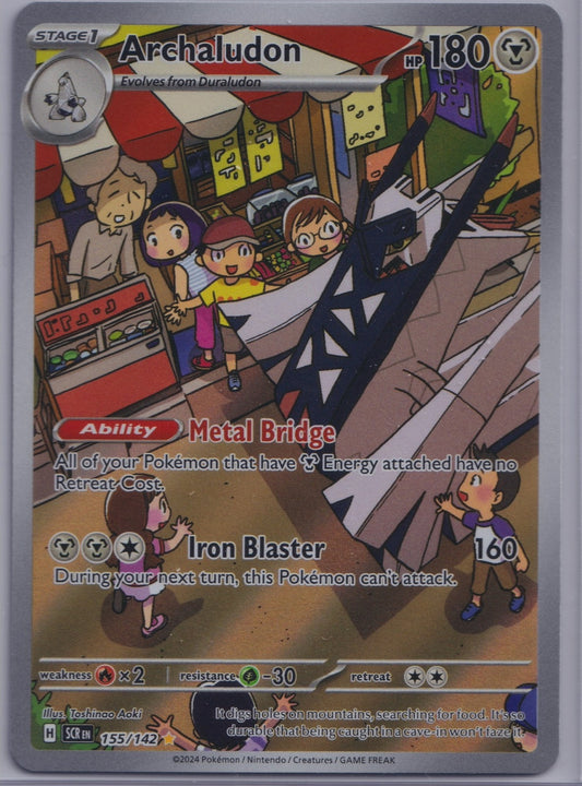 Archaludon 155/142 IR SV07 Stellar Crown Pokemon TCG English Card NM