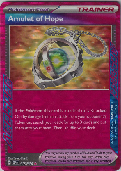 Amulet of Hope 162/191 SV08 Surging Sparks Pokemon TCG English Card NM