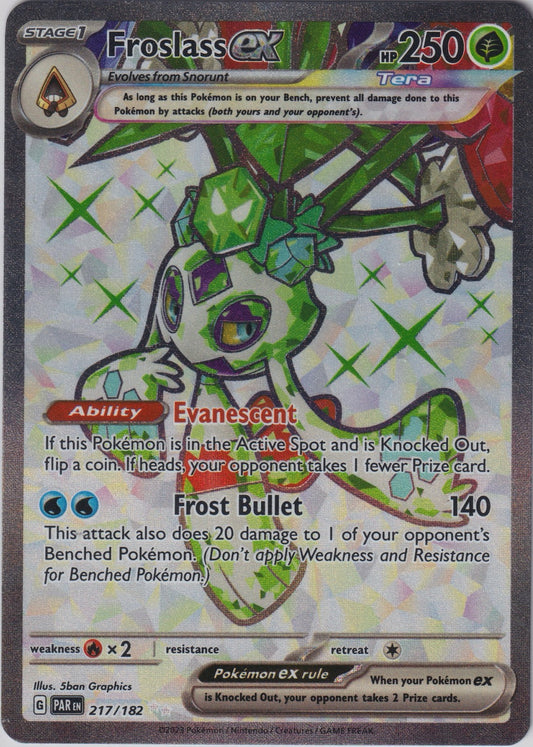 Froslass ex 217/182 UR SV04 Paradox Rift Pokemon TCG English Card NM