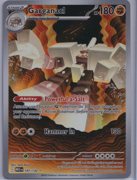 Garganacl 147/132 IR ME01 Mega Evolution Pokemon TCG English Card NM